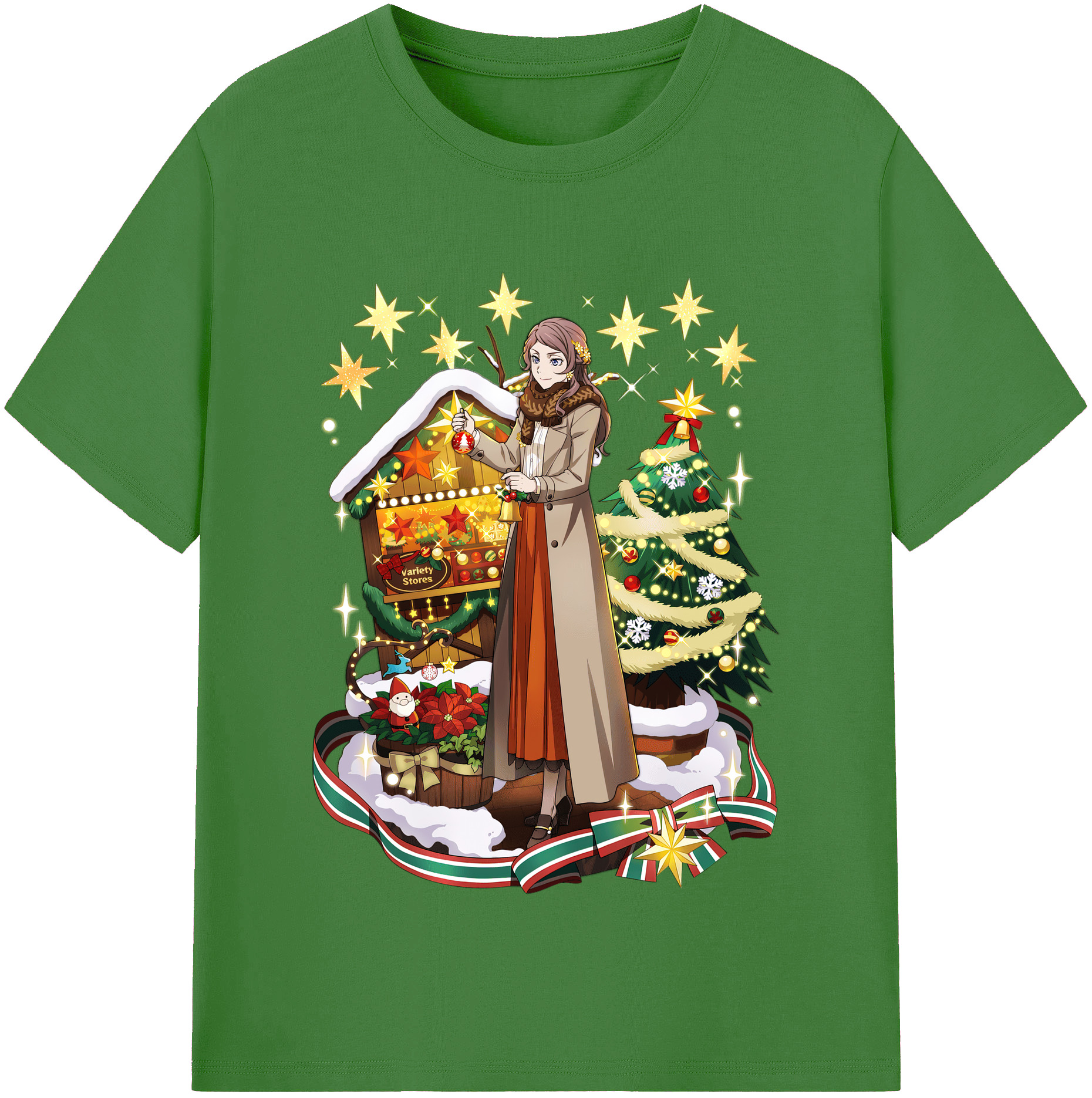 （画像用） 文豪ストレイドッグス Bungo Stray Dogs レディースカジュアルプリントTシャツ（綿100％）